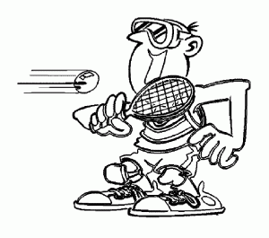 Tischtennis (Ausmalbild von Sport)