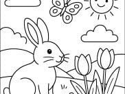 Ausmalbilder von Spring zum Ausdrucken und Ausmalen für Kinder