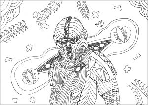 Der Mandalorianer (Ausmalbild von Star Wars)