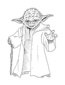 Yoda (Ausmalbild von Star Wars)