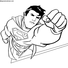 Ausmalbilder von Superman zum Ausdrucken und Ausmalen für Kinder