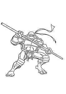 Donatello (Ausmalbild von Teenage Mutant Ninja Turtles)