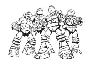 Moderne Ninja Turtles Stil (Ausmalbild von Teenage Mutant Ninja Turtles)