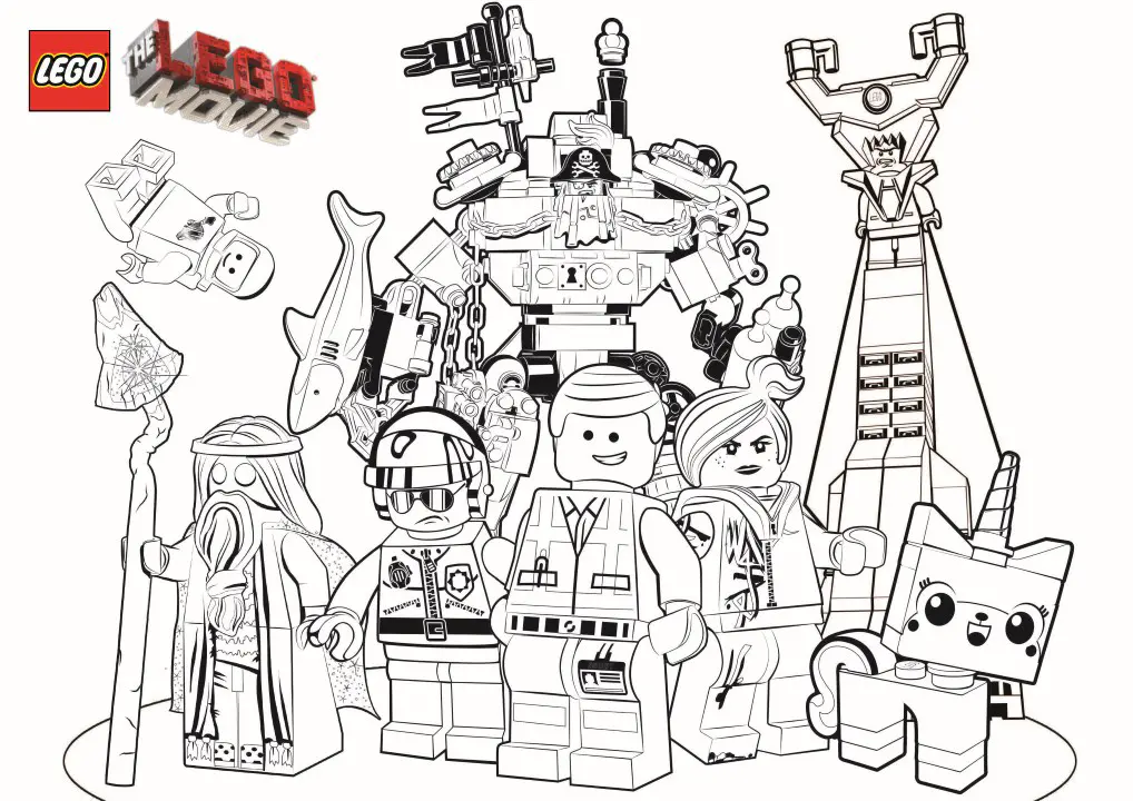 Ausmalbilder von The LEGO Movie zum kostenlosen Herunterladen (Ausmalbild zum Ausdrucken und Ausmalen für Kinder)