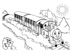 Bild von Thomas und seine Freunde zum Herunterladen und Ausmalen