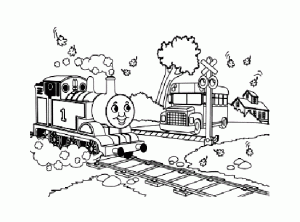 Bild von Thomas und seine Freunde zum Herunterladen und Ausmalen