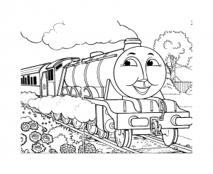 Ausmalbilder von Thomas und seinen Freunden zum Ausdrucken für Kinder (Ausmalbild von Thomas und seine Freunde)