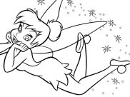 Ausmalbilder von Tinkerbell zum Ausdrucken und Ausmalen für Kinder
