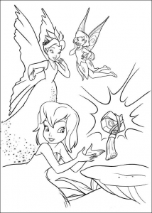 Ausmalbilder von Die Fee Tinkerbell zum kostenlosen Ausdrucken (Ausmalbild)