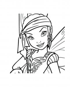 Iridessa (Ausmalbild von Tinkerbell)