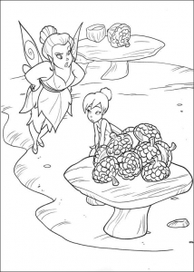Ausmalbilder von Die Fee Tinkerbell für Kinder (Ausmalbild)