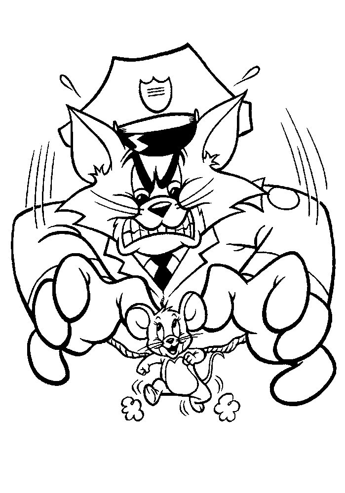 Tom und Jerry Ausmalbilder kostenlos zum Ausmalen