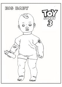 Toy Story 3: Großes Baby (Ausmalbild)