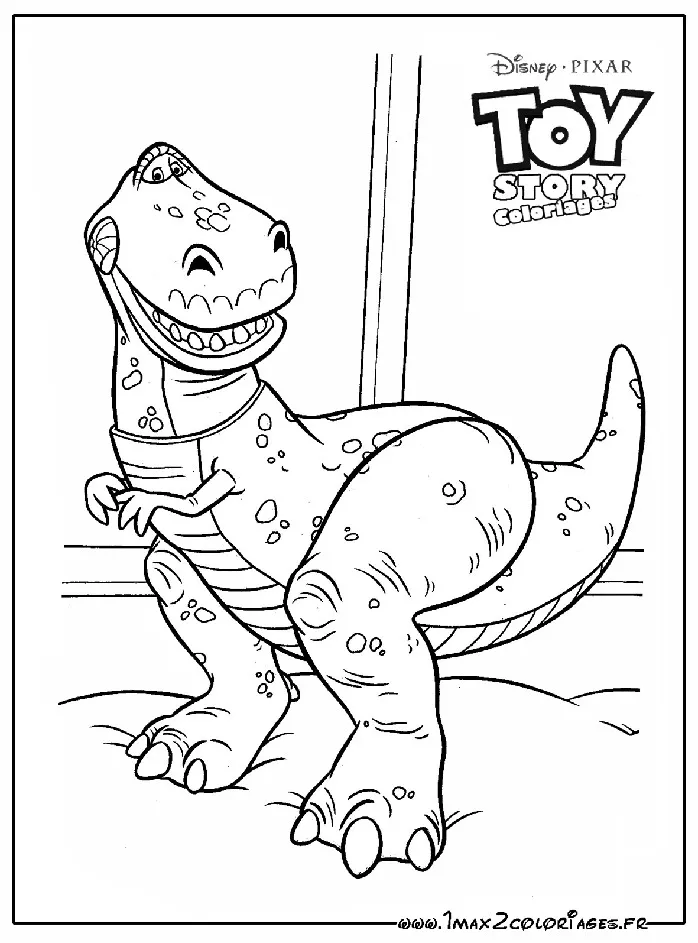 Toy Story Coloriage zum Ausdrucken für Kinder (Ausmalbild zum Ausdrucken und Ausmalen für Kinder)