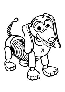 Zigzag, der nette Hund aus Toy Story. (Ausmalbild)