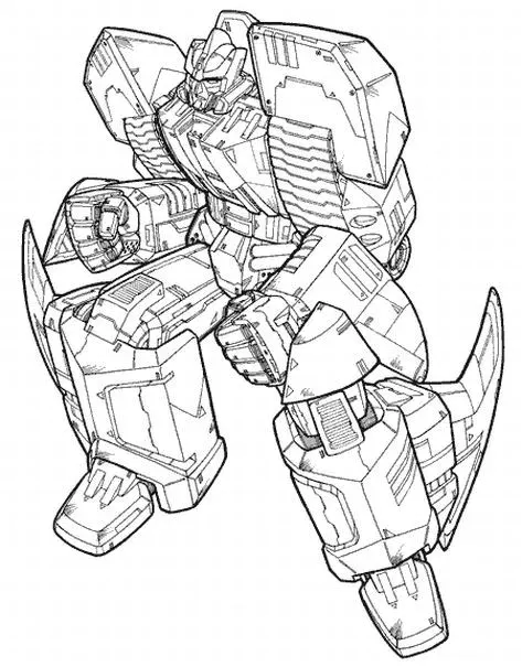 Transformers Ausmalbilder für Kinder (Ausmalbild zum Ausdrucken und Ausmalen für Kinder)