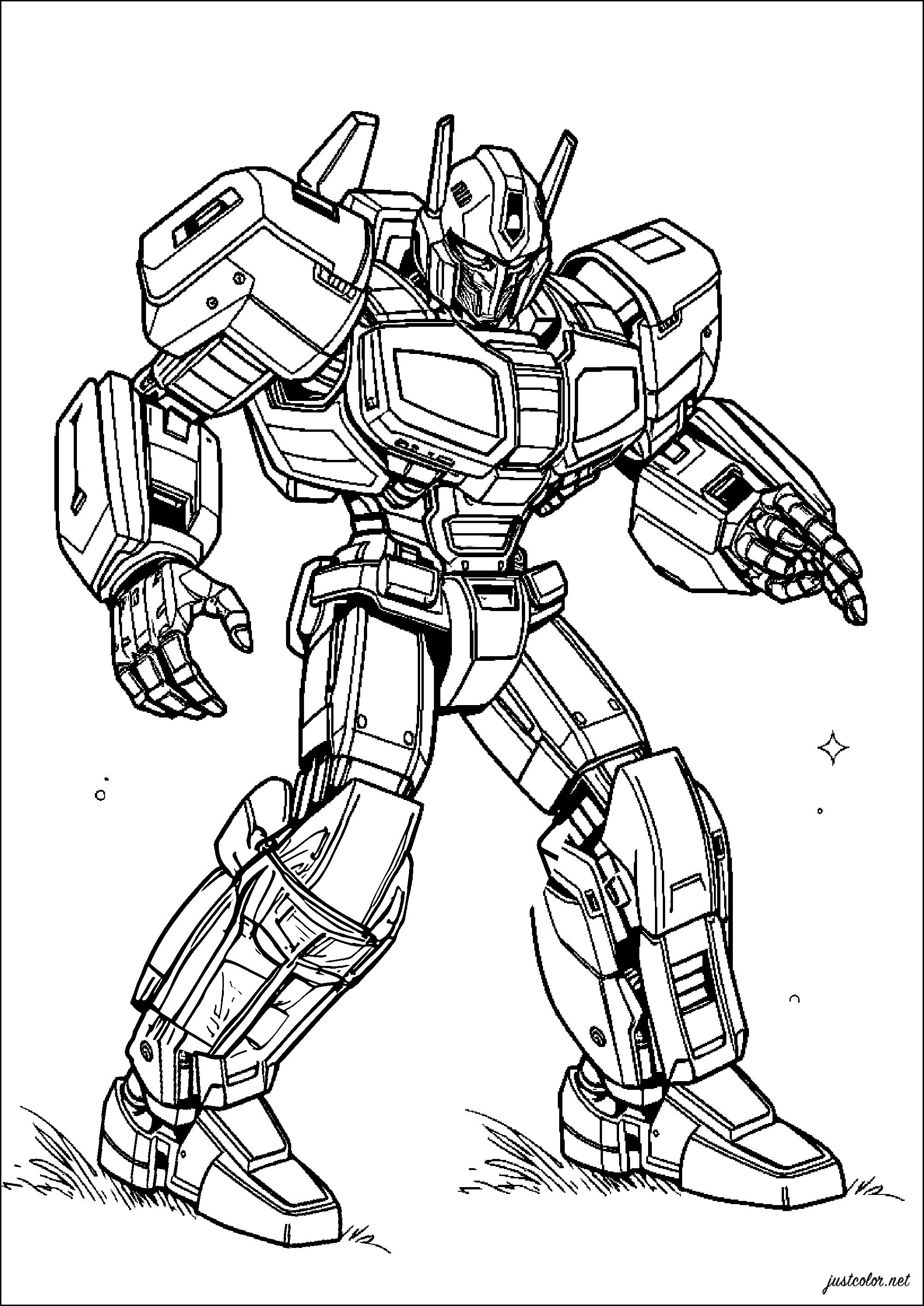 Ausmalbilder für Kinder von transformers (Ausmalbild zum Ausdrucken und Ausmalen für Kinder)