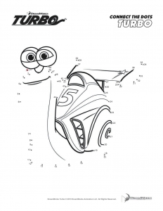 Ausmalbilder von Turbo zum Ausmalen für Kinder