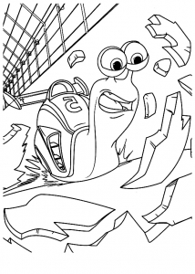 Turbo Coloriage zum Ausdrucken für Kinder (Ausmalbild)