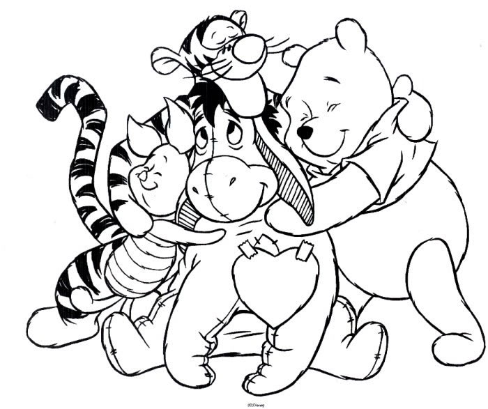 Ausmalbild von : Winnie Puuh Ausmalbilder für Kinder Ausmalbild von zum Ausdrucken und Ausmalen für Kinder : Winnie Puuh Ausmalbilder für Kinder