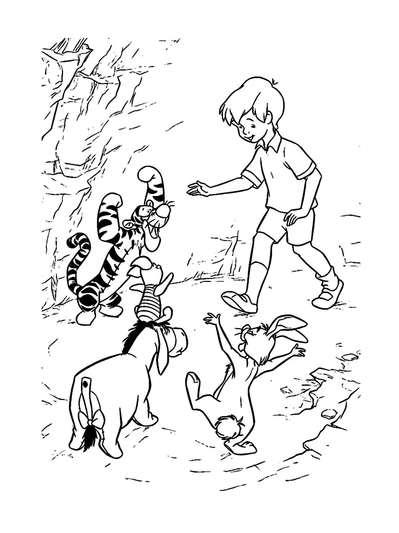 Winnie the Pooh Malbuch zum Ausdrucken für Kinder (Ausmalbild von Winnie Puuh zum Ausdrucken und Ausmalen für Kinder)