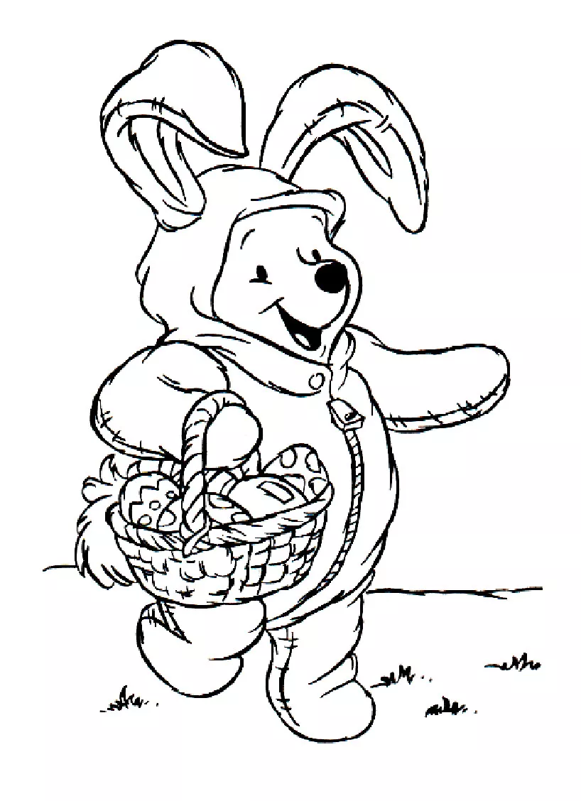 Winnie the Pooh Malbuch zum Ausdrucken für Kinder (Ausmalbild von Winnie Puuh zum Ausdrucken und Ausmalen für Kinder)