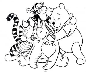 Winnie Puuh Ausmalbilder für Kinder (Ausmalbild)