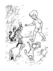 Winnie the Pooh Malbuch zum Ausdrucken für Kinder (Ausmalbild von Winnie Puuh)