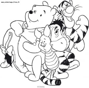 Kostenloser Download von Winnie Puuh Ausmalbildern. (Ausmalbild)
