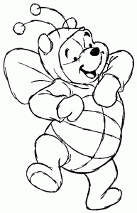 Bild von Winnie Puuh zum Ausdrucken und Ausmalen