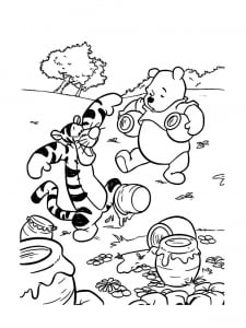 Kostenlose Winnie the Pooh Ausmalbilder zum Ausmalen (Ausmalbild von Winnie Puuh)