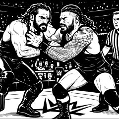 Ausmalbilder von WWE zum Ausdrucken und Ausmalen für Kinder