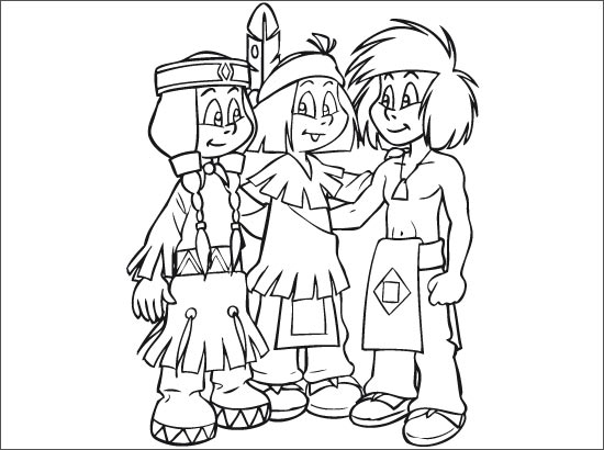 Ausmalbilder von Yakari für Kinder (Ausmalbild zum Ausdrucken und Ausmalen für Kinder)