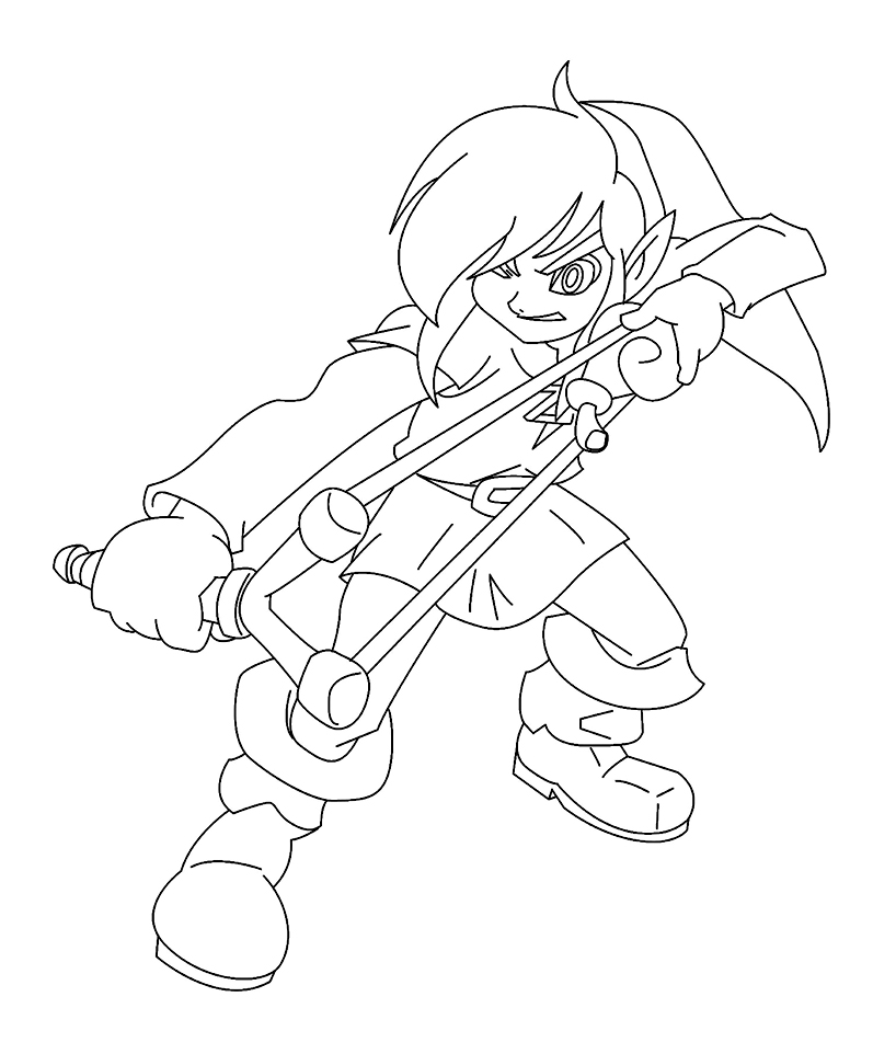 Kostenlose Zelda-Ausmalbilder zum Ausmalen