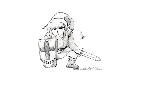 Zelda-Bild zum Herunterladen und Ausmalen