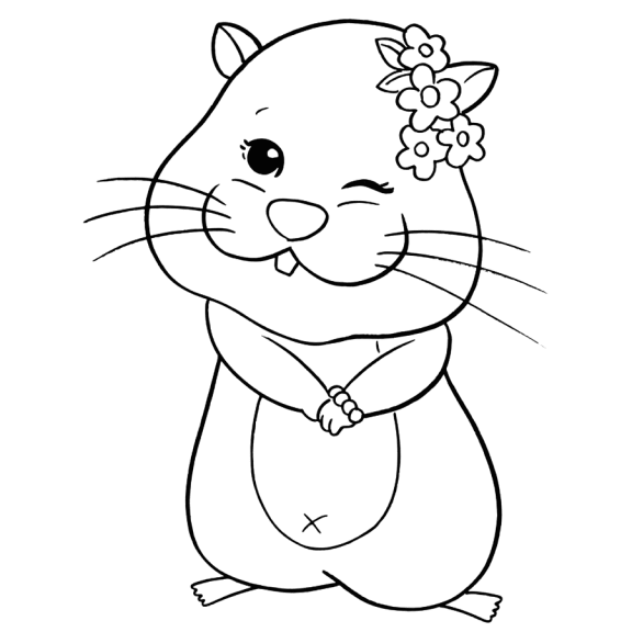 Ausmalbilder von Zhu Zhu Pets zum Ausmalen für Kinder