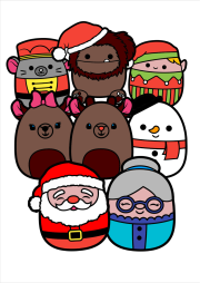 Werk von Anonym nach Weihnachts-Squishmallow