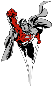Werk von Anonym nach Kostenloses Superman-Ausmalbild zum Ausmalen
