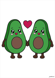 Creation by Anonymous from Zwei verliebte Avocados (Kawai-Stil)