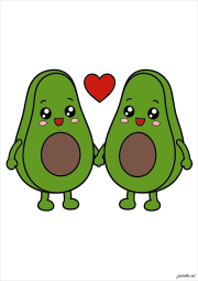 Creation by Anonymous from Zwei verliebte Avocados (Kawai-Stil)