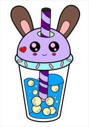 Creation by Anonymous from Kawaii Bubble Tea übersetzt auf Deutsch wird zu Niedlicher Bubble Tea.