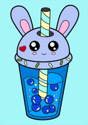Creation by Anonymous from Kawaii Bubble Tea übersetzt auf Deutsch wird zu Niedlicher Bubble Tea.