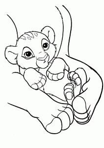 Druckbare Malvorlagen : Simba