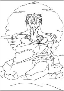 Druckbare Malvorlagen : Rafiki