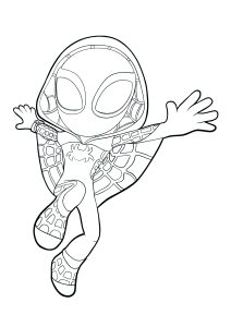 Druckbare Malvorlagen : Spider-Gwen