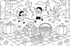 Páginas de Otoño para imprimir para niños