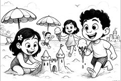 Páginas de Summer para imprimir para niños