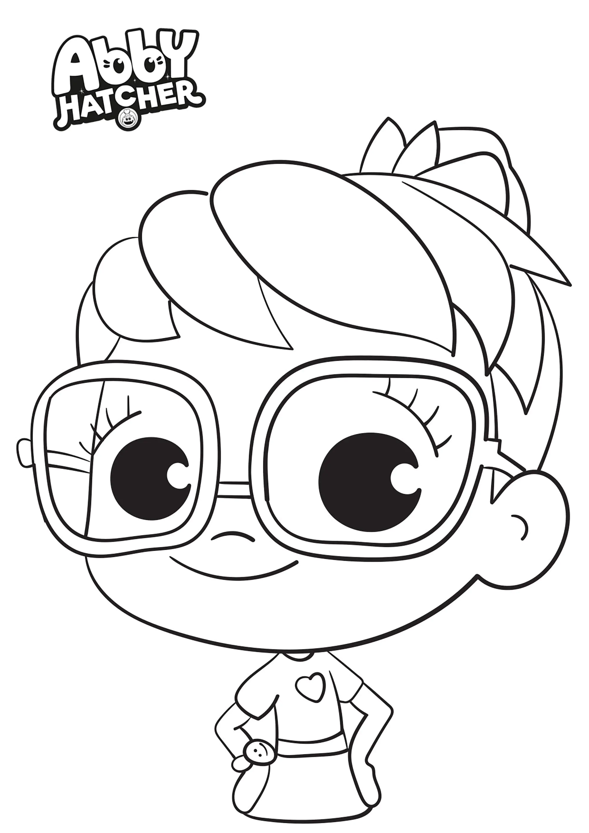 Simple coloriage de Abby Hatcher (Página para imprimir para niños)