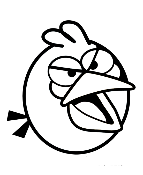 Páginas imprimibles para colorear de Angry Birds para niños
