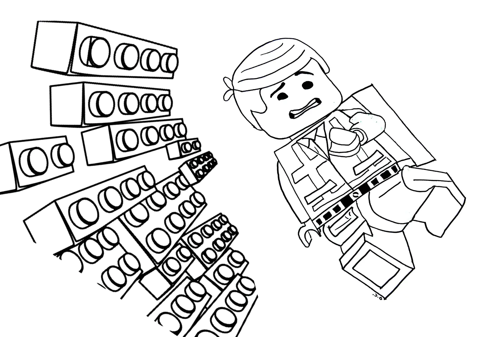 Image of La gran aventura de LEGO para descargar y colorear